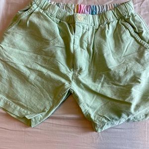 Mens light green pastel shorts